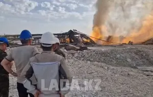 Третий месяц не могут затушить горение месторождения Каратурун Южный