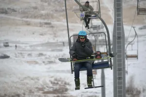 В Баянауле построили первую в регионе канатную дорогу