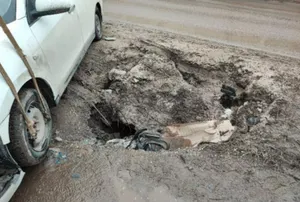 Шымкентте көліктер асфальтқа «батты»