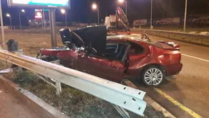 В Алматы пьяный водитель скрылся с места ДТП