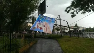 Ураган в Талдыкоргане (ФОТО)