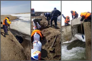 Спасатели продолжают бороться с паводками в СКО