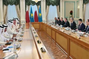 Переговоры в расширенном формате провели лидеры Казахстана и Катара