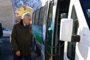 Тасмагамбетов и Байбек доехали до Шымбулака на Shuttle Bus