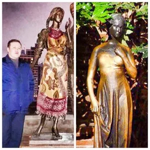 Пользователи соцсетей высмеивают «пристыженный» памятник в Астане