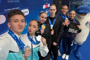 Қазақстандық синхронисттер Париждегі Әлем кубогында екінші медаль жеңіп алды