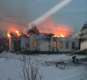 В селе Тургень сгорел православный храм