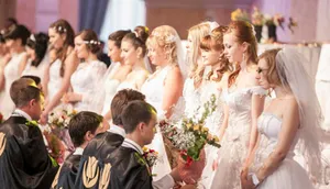 Алматинские невесты и женихи установили 7 рекордов