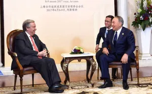 Назарбаев встретился с Генеральным секретарем ООН Антониу Гутерришем