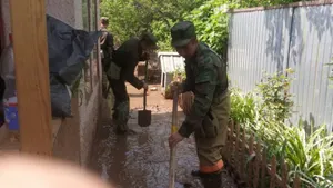 В Жетысуском районе Алматы продолжаются работы по откачке воды