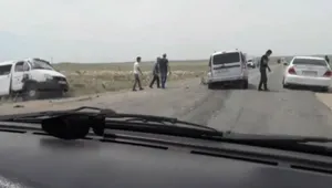 13 человек пострадали в ДТП на трассе Актау – Жанаозен