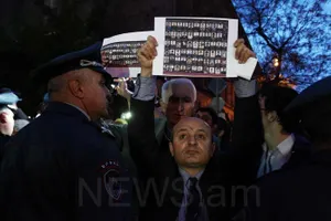 В Ереване завершилась акция протеста перед посольством России (ВИДЕО)