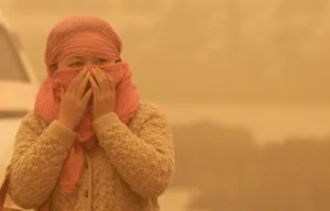 Астану накрыло пыльной бурей