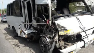 Маршрутка и грузовик столкнулись в Алматинской области: 5 пострадавших