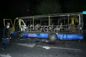 В Ереване взорван автобус (ВИДЕО)