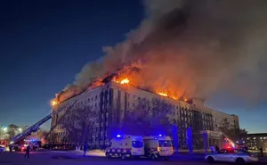 Ақтөбеде облыс әкімдігінің ғимаратында өрт шықты