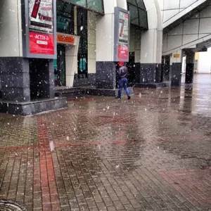 Столицу Казахстана накрыл снегопад