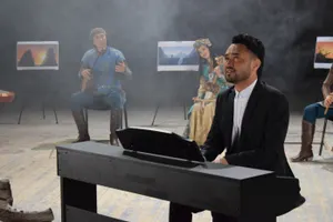 На «Казахфильме» сняли клип на саундтрек к мультфильму о беркуте