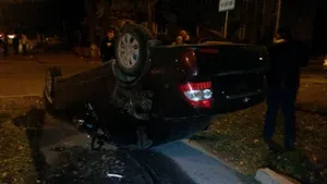 Очередное ДТП произошло в Алматы (ФОТО)