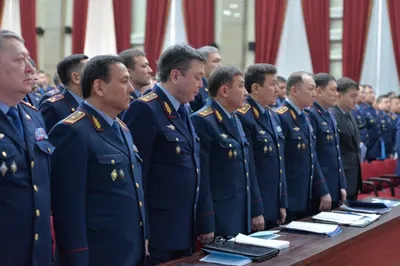 В МВД РК почтили минутой молчания память погибшего Рустема Кайдарова