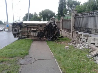 В Алматы перевернулась «Газель»