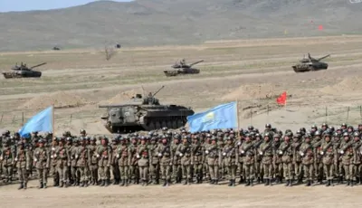 В Казахстане прошел первый боевой парад