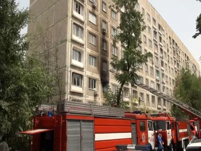 Пожар в Алматы (ФОТО)