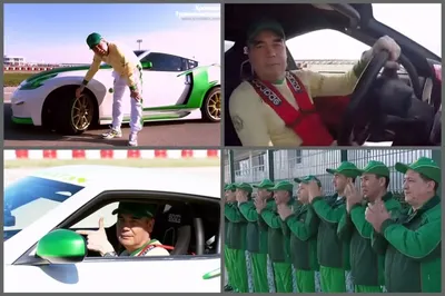 Ашхабадский дрифт — Бердымухамедов прокатился на спортивном авто