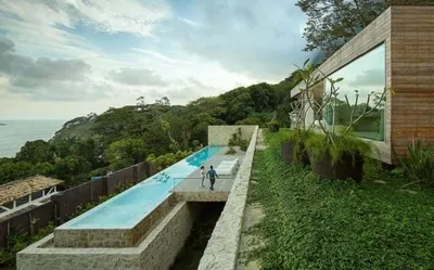 Вилла, построенная в стиле «минимализм»