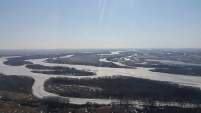 Иртыш затопил часть дороги Семей - Долонь