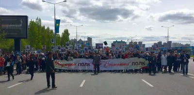 Тысячи астанчан приняли участие в акции памяти «Бессмертный полк»