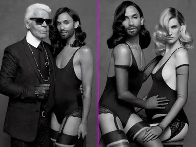 Кончита Вурст снялась в шокирующей фотосессии Карла Лагерфельда