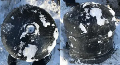 В машину американца угодил НЛО