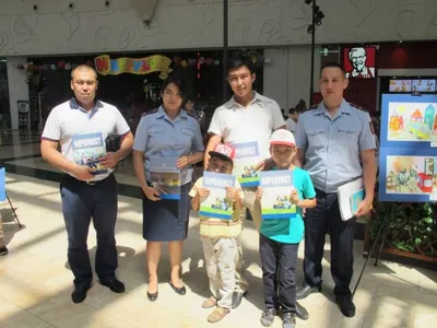 Алматинские полицейские провели конкурс детских рисунков