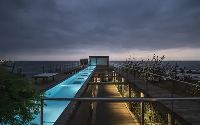 Морской причал на Средиземноморском побережье