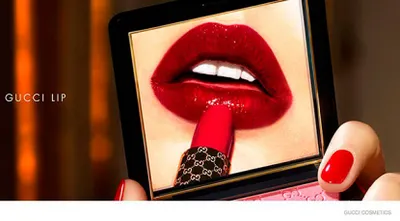 Первая рекламная кампания косметики Gucci