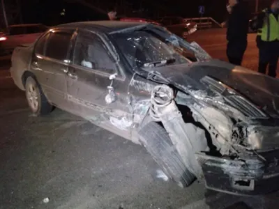 Nissan перевернулся в Алматы