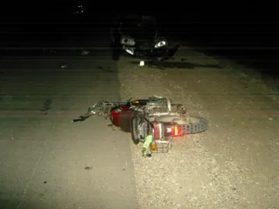 Мотоциклист разбился с двухлетним сыном