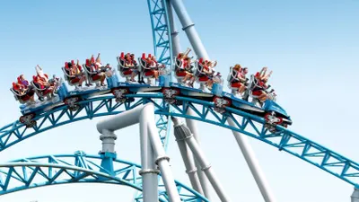 В США более 20 человек зависли в воздухе на американских горках