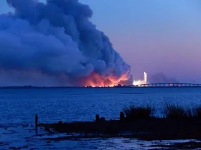 Ракета-носитель Antares взорвалась сразу после старта [видео]Эксклюзив