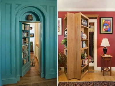 Десять секретных дверей, скрывающихся за книжными полками