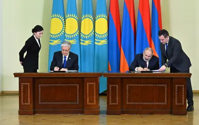 Ряд соглашений и меморандумов подписали Казахстан и Армения