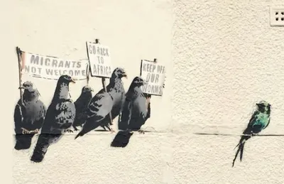 В Великобритании закрасили граффити знаменитого Бэнкси за расизм