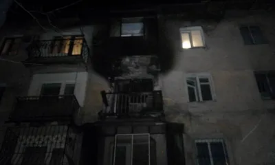 Пожар произошел в одном из домов в центре Алматы