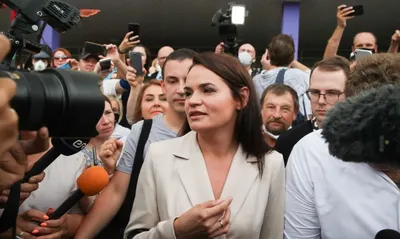 О готовности пообщаться с российскими властями заявила Тихановская