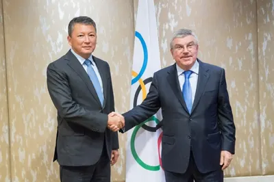 Томас Бах поздравил Тимура Кулибаева с переизбранием