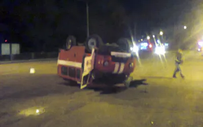 В Уральске в пожарный УАЗ на полном ходу врезалась «Ауди-80»