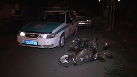 В Алматы угонщик ранил полицейского