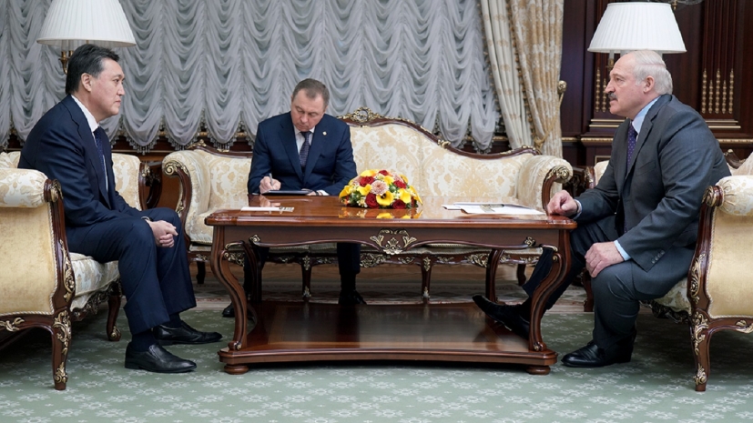 Мамин и Лукашенко обсудили экономические отношения Казахстана и Беларуси