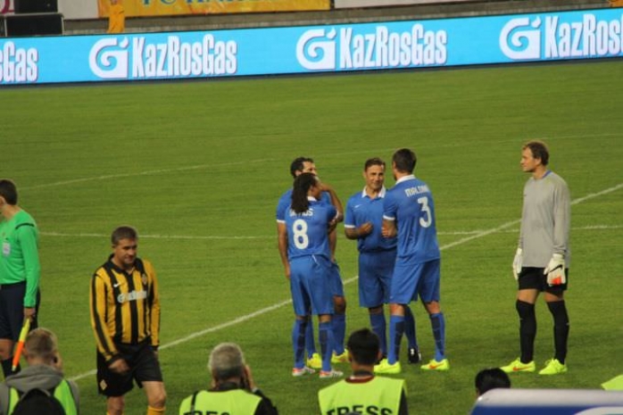 Сборная мира в матче ветеранов разгромила «Кайрат» [видео]